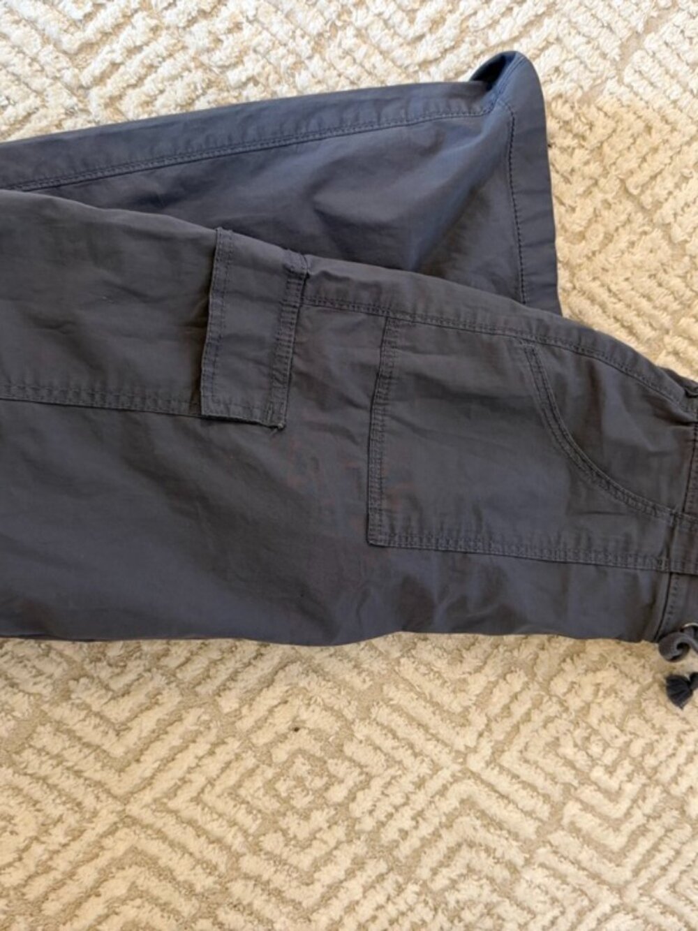 Hollister Adjustable Rise Baggy Cargo Pants Gray XS